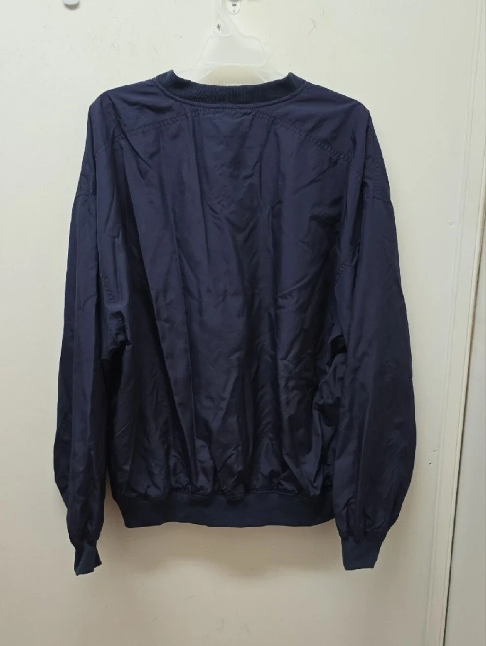 Stone Hill Navy V-Neck Pullover Windbreaker / Golf Sweatshirt - Size L